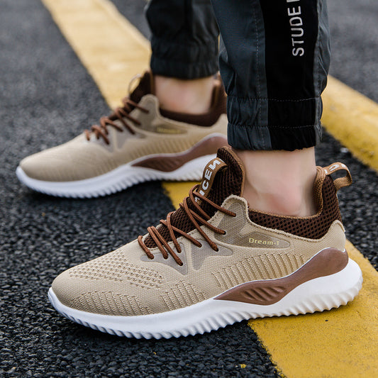 Flying Woven Shoes Breathable Men's Shoes Sports Casual Shoes Running Shoes