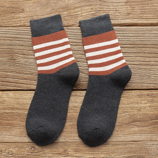 Casual Warm Socks Student Drawn Woolen Tube Socks