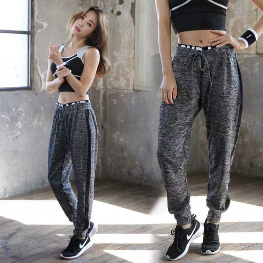 Yoga Trousers Running Sports Pocket Ankle-tied Women